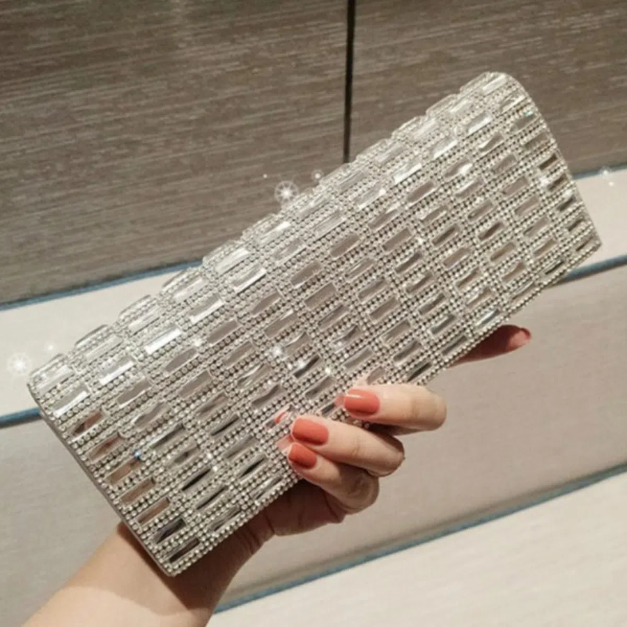 Luxury Bling Crystal Mini Wedding Clutch Bag — сияние, достойное особого случая