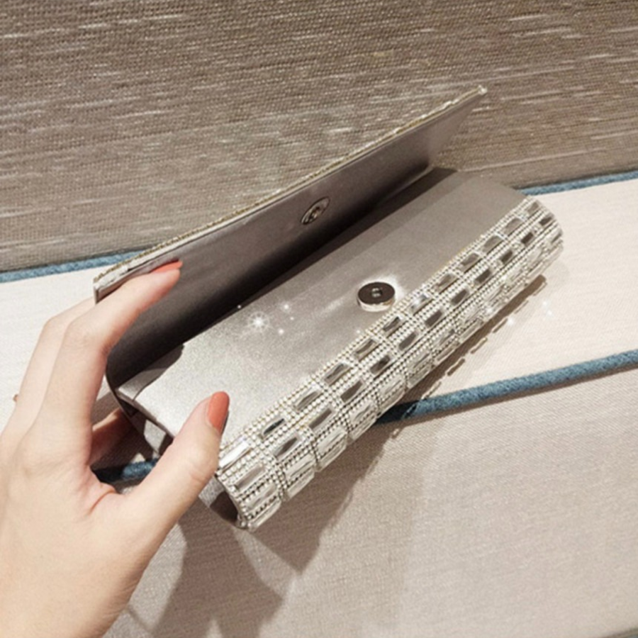 Luxury Bling Crystal Mini Wedding Clutch Bag — сияние, достойное особого случая