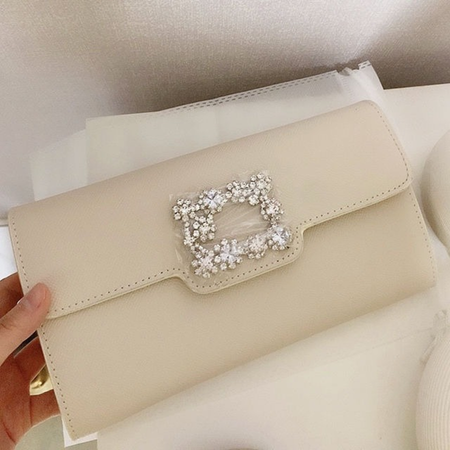 Elle Apsong Genuine Leather Jewel Clutch — элегантность и изысканность в одном аксессуаре