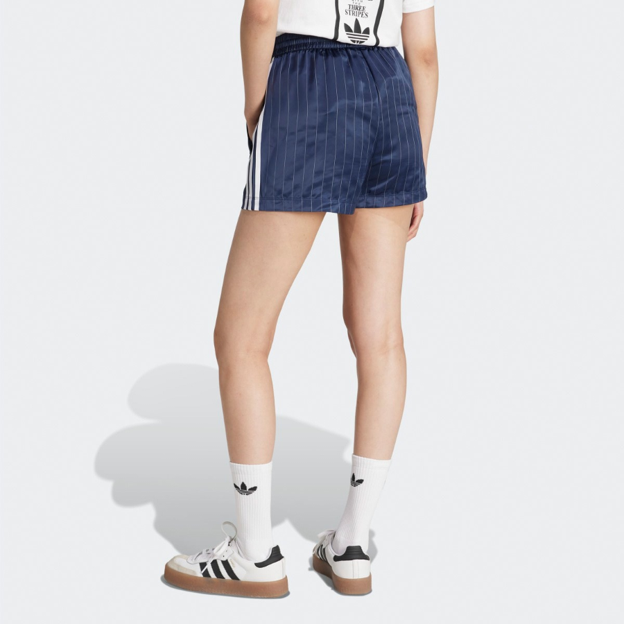 Adidas Pinstripe Satin Shorts
