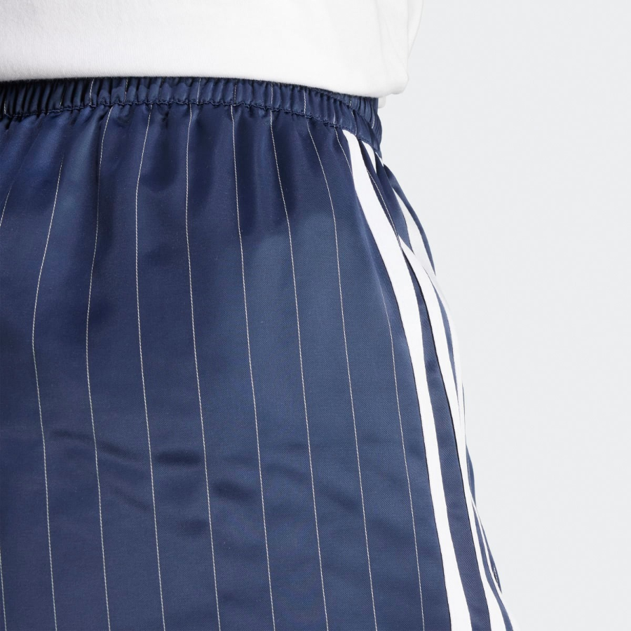 Adidas Pinstripe Satin Shorts