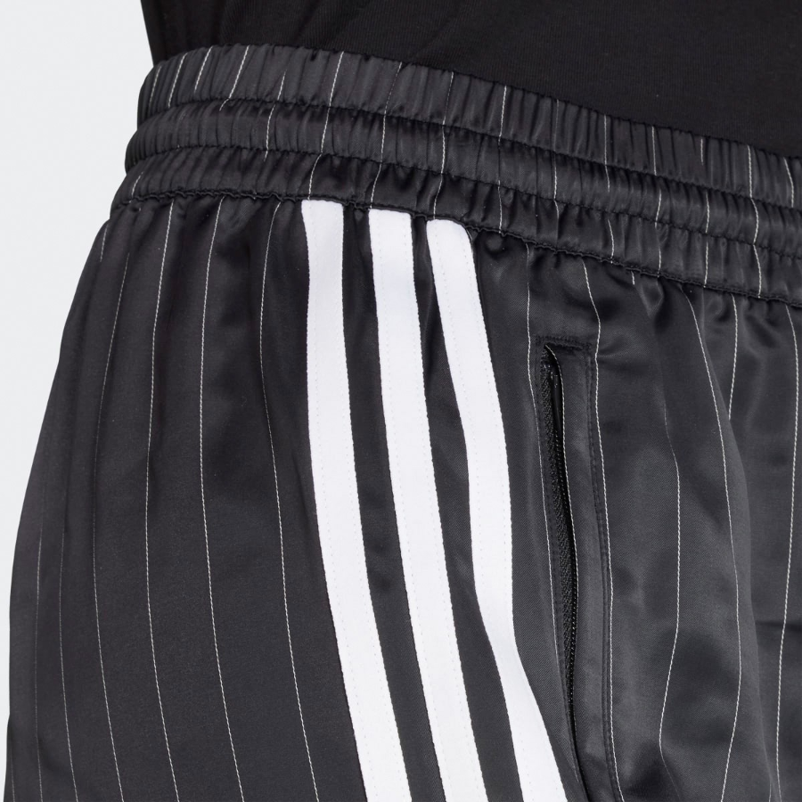 Adidas Pinstripe Satin Shorts