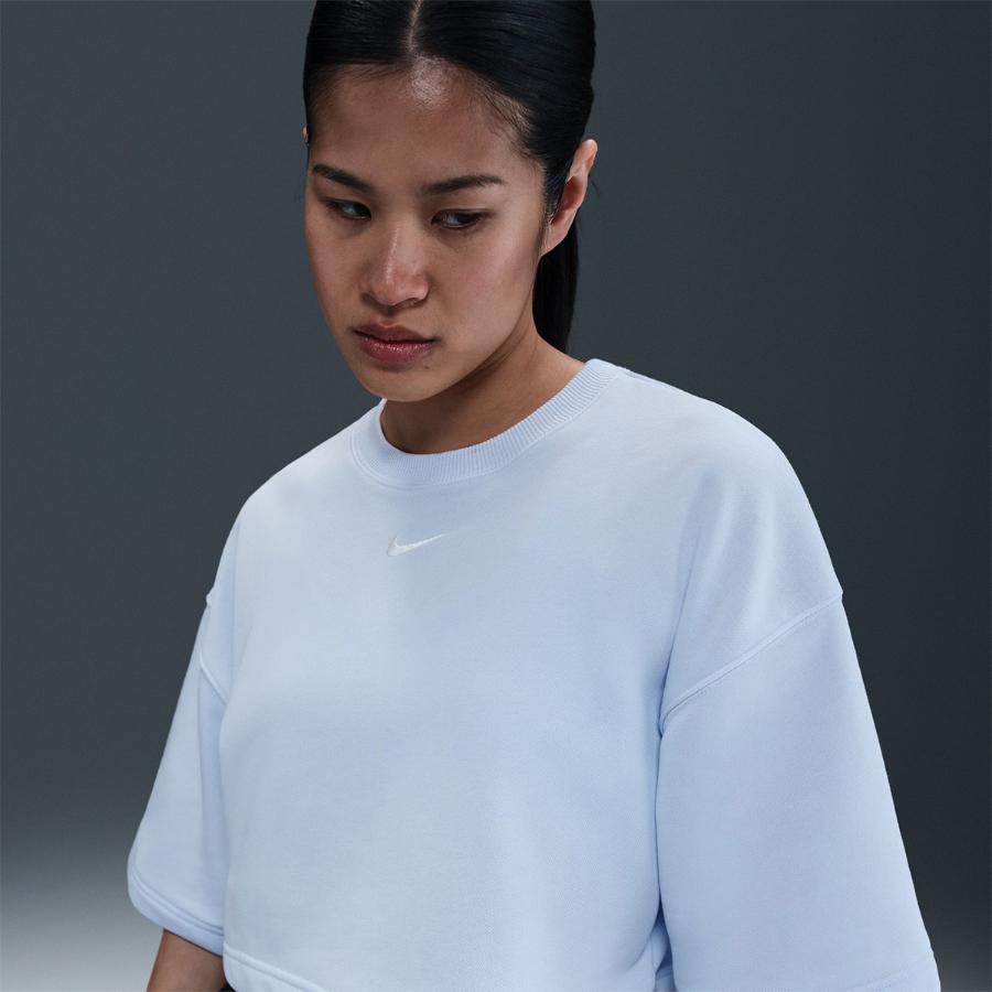 Nike Sportswear Phoenix Fleece Women’s Loose Short-Sleeve Crop French Terry Top