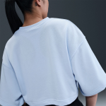 Nike Sportswear Phoenix Fleece Women’s Loose Short-Sleeve Crop French Terry Top