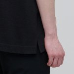 Relaxed Fit Piqué Polo Shirt [Black]