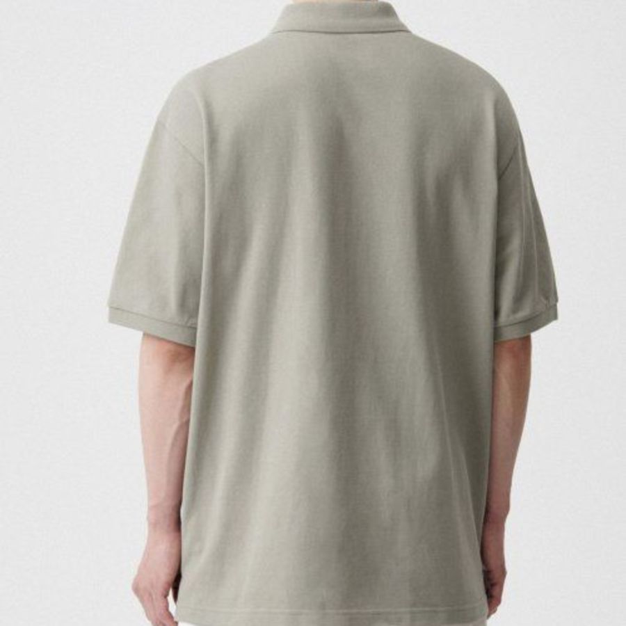 Relaxed Fit Piqué Polo Shirt [Pistachio]