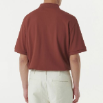 [Cooltandard] Relaxed Fit Piqué Polo Shirt [Brick Red]