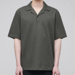Open Collar Polo Shirt [Dusty Khaki]