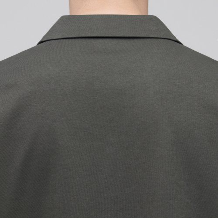 Open Collar Polo Shirt [Dusty Khaki]