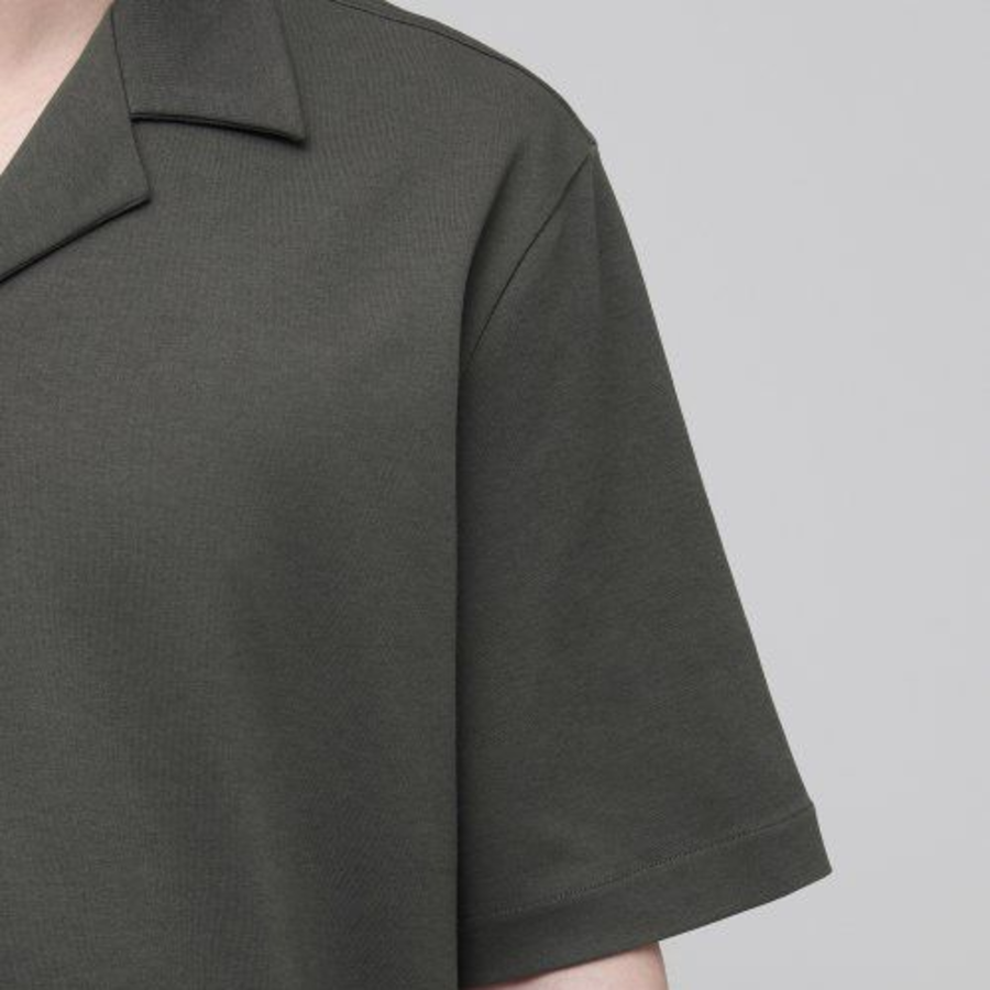 Open Collar Polo Shirt [Dusty Khaki]