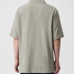 Slit Neck Piqué Polo Shirt [Pistachio]