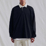 Oversized Rugby Shirt [Black]