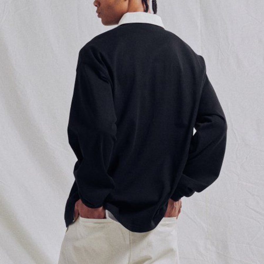 Oversized Rugby Shirt [Black]