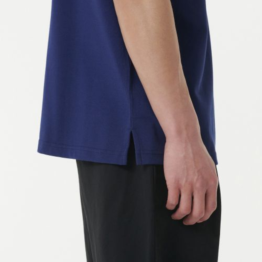 [Cooltandard] Relaxed Fit Piqué Polo Shirt [Ink Blue]