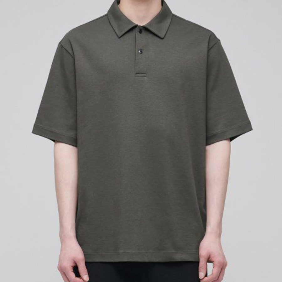 Plain Polo Shirt [Dusty Khaki]