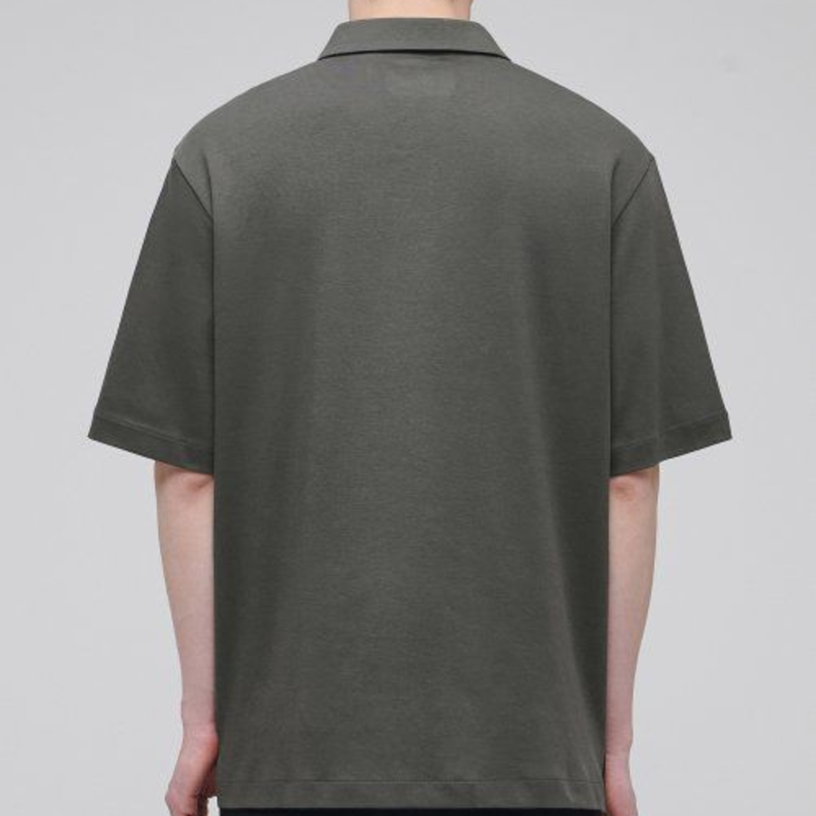 Plain Polo Shirt [Dusty Khaki]