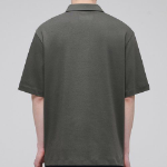 Plain Polo Shirt [Dusty Khaki]