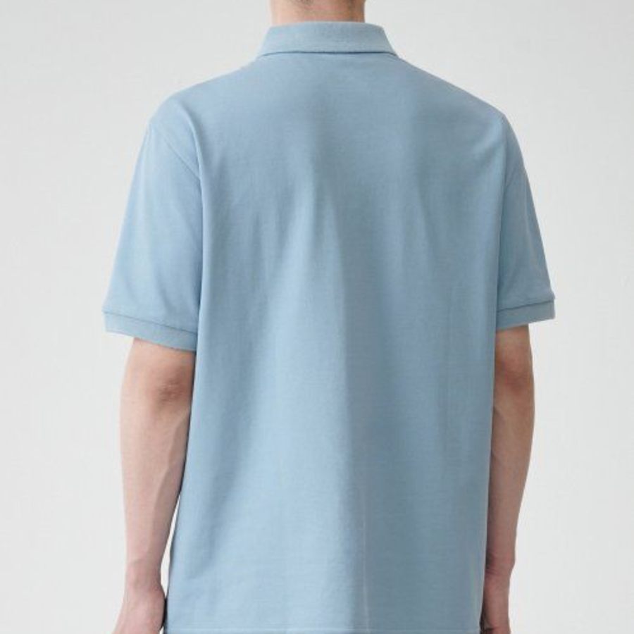 [Cooltandard] Piqué Polo Shirt [Sky Blue]