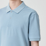 [Cooltandard] Piqué Polo Shirt [Sky Blue]