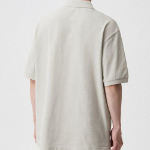Relaxed Fit Piqué Polo Shirt [Mushroom]