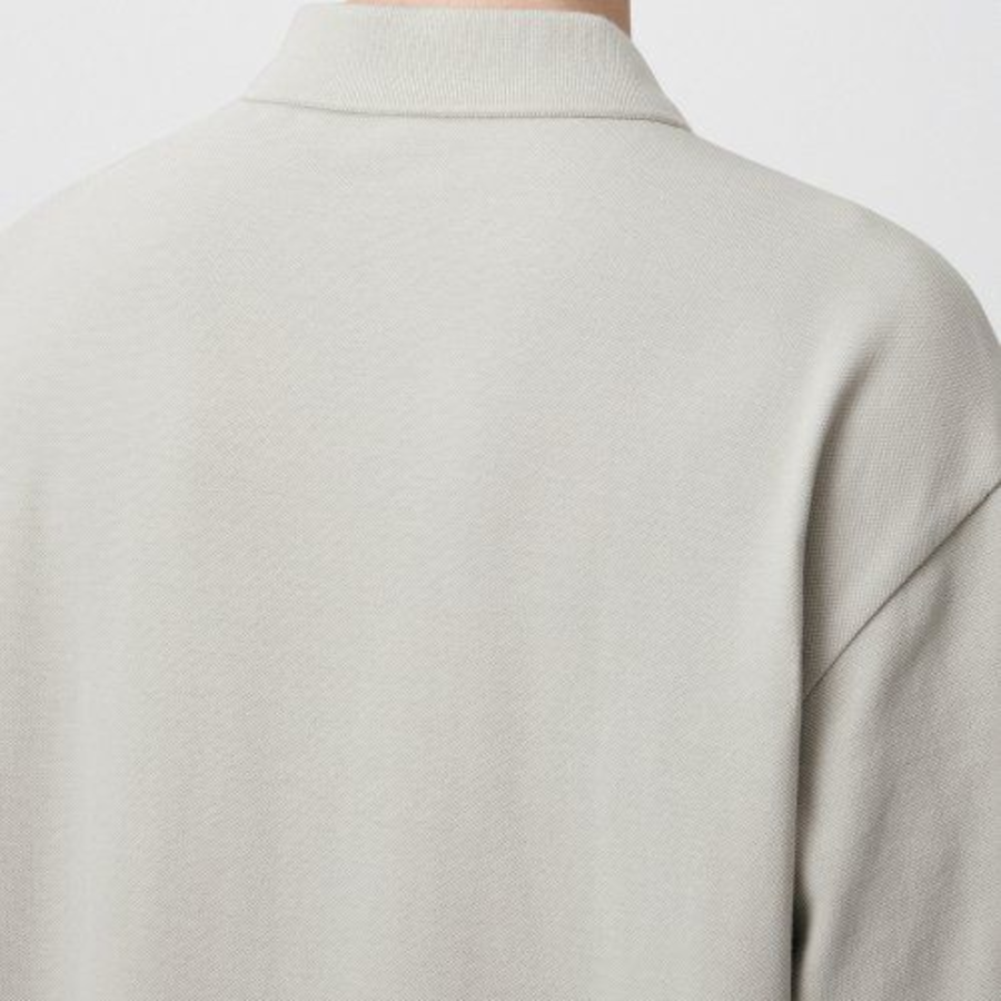 Relaxed Fit Piqué Polo Shirt [Mushroom]