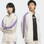 Adidas BB трек-топ – Wonder White / Purple (модель JD5269)