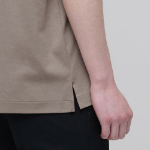Open Collar Polo Shirt [Dusty Beige]