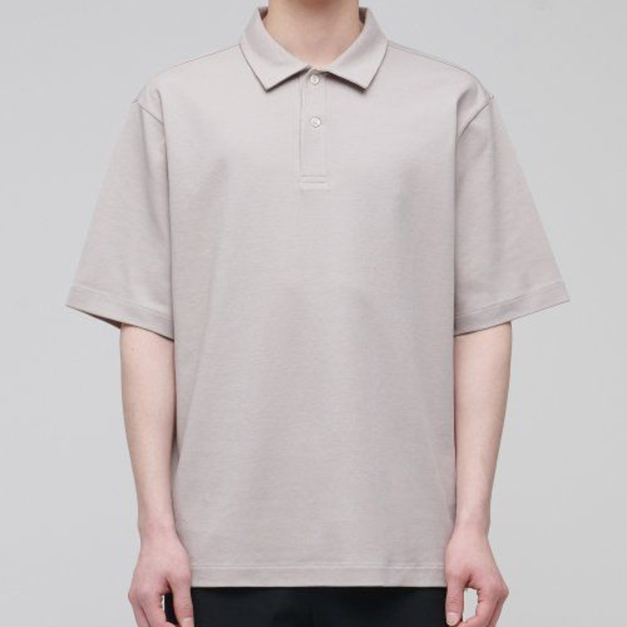 Plain Polo Shirt [Mushroom]