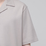 Open Collar Polo Shirt [Mushroom]