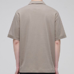 Plain Polo Shirt [Dusty Beige]
