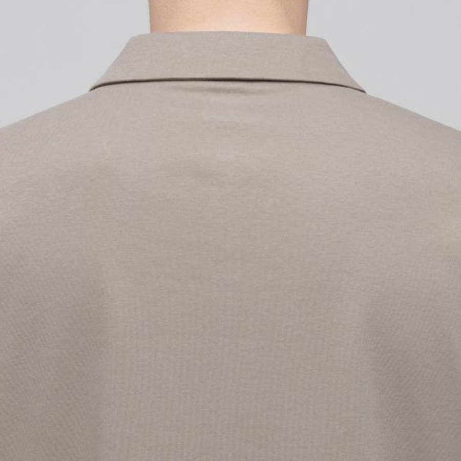 Plain Polo Shirt [Dusty Beige]
