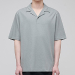 Open Collar Polo Shirt [Dusty Mint]