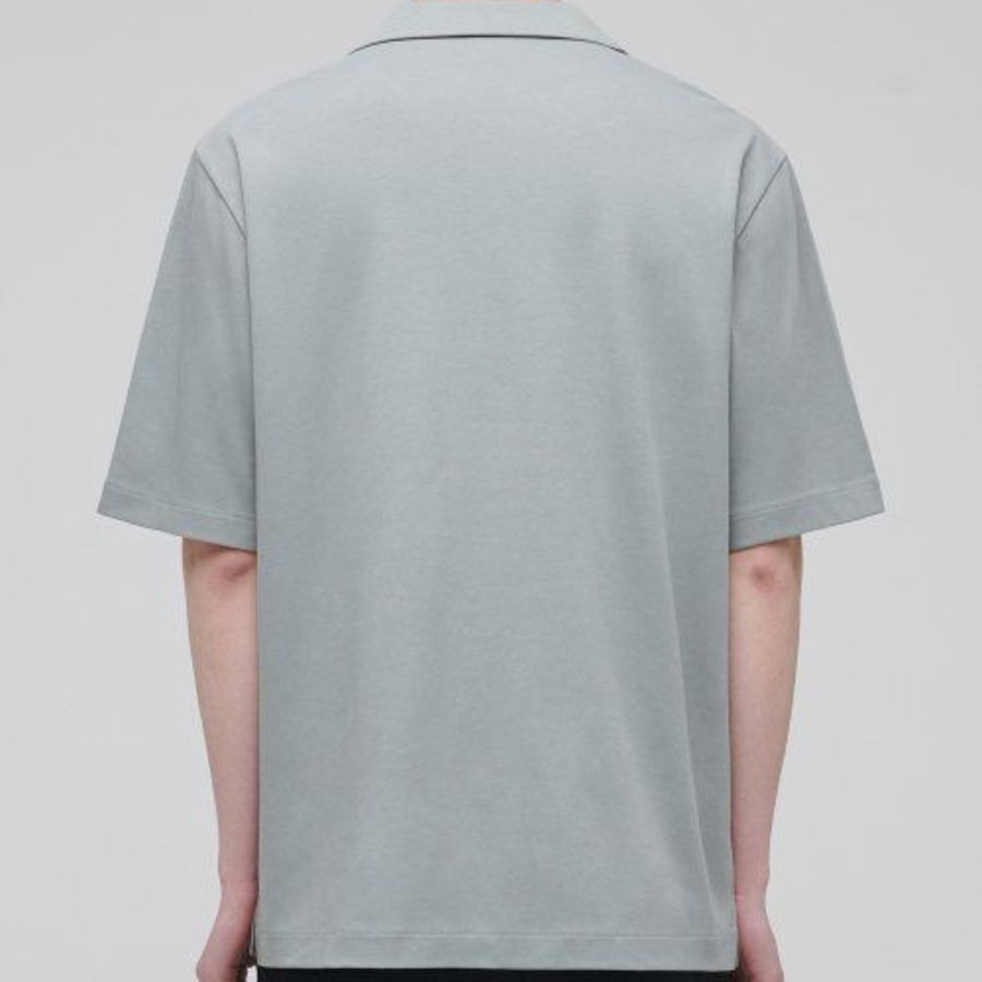 Open Collar Polo Shirt [Dusty Mint]