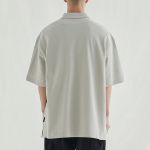 Oversized Piqué Shirt [Light Beige]