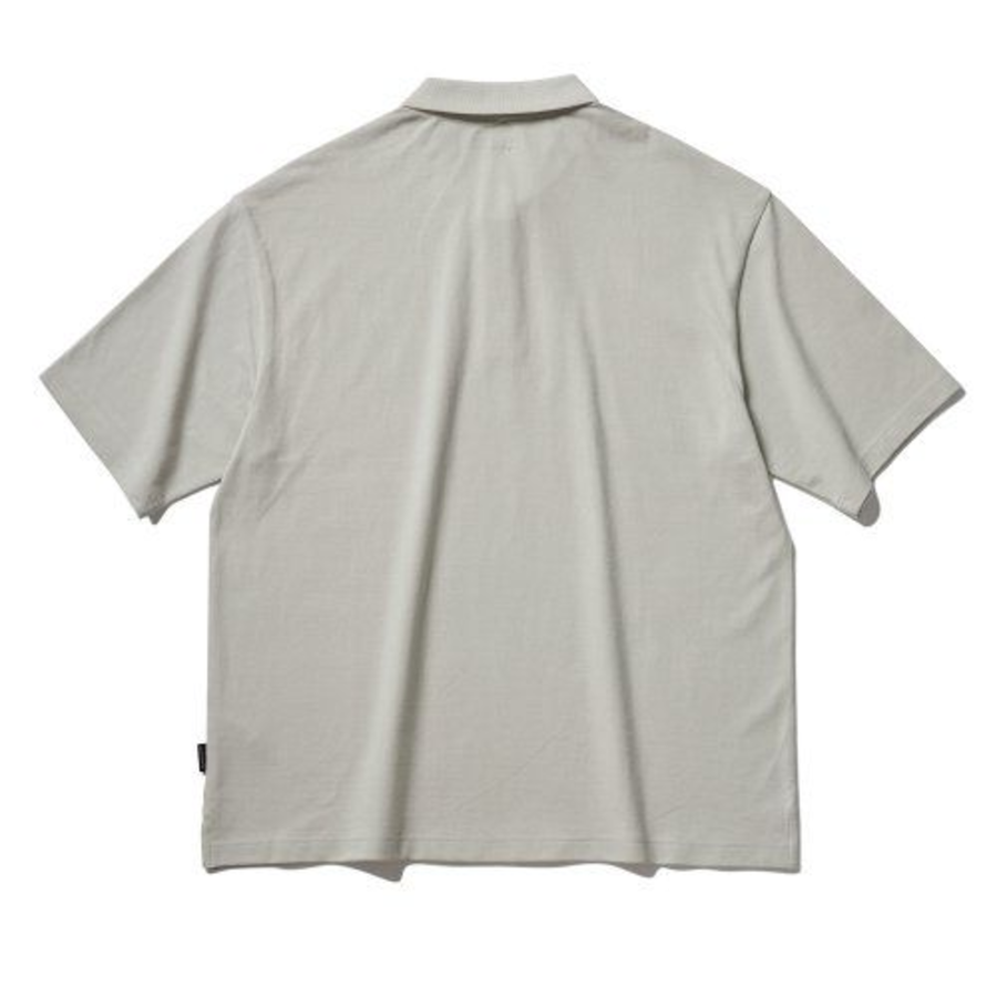 Oversized Piqué Shirt [Light Beige]