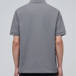 Basic Piqué Polo Shirt [Grey]