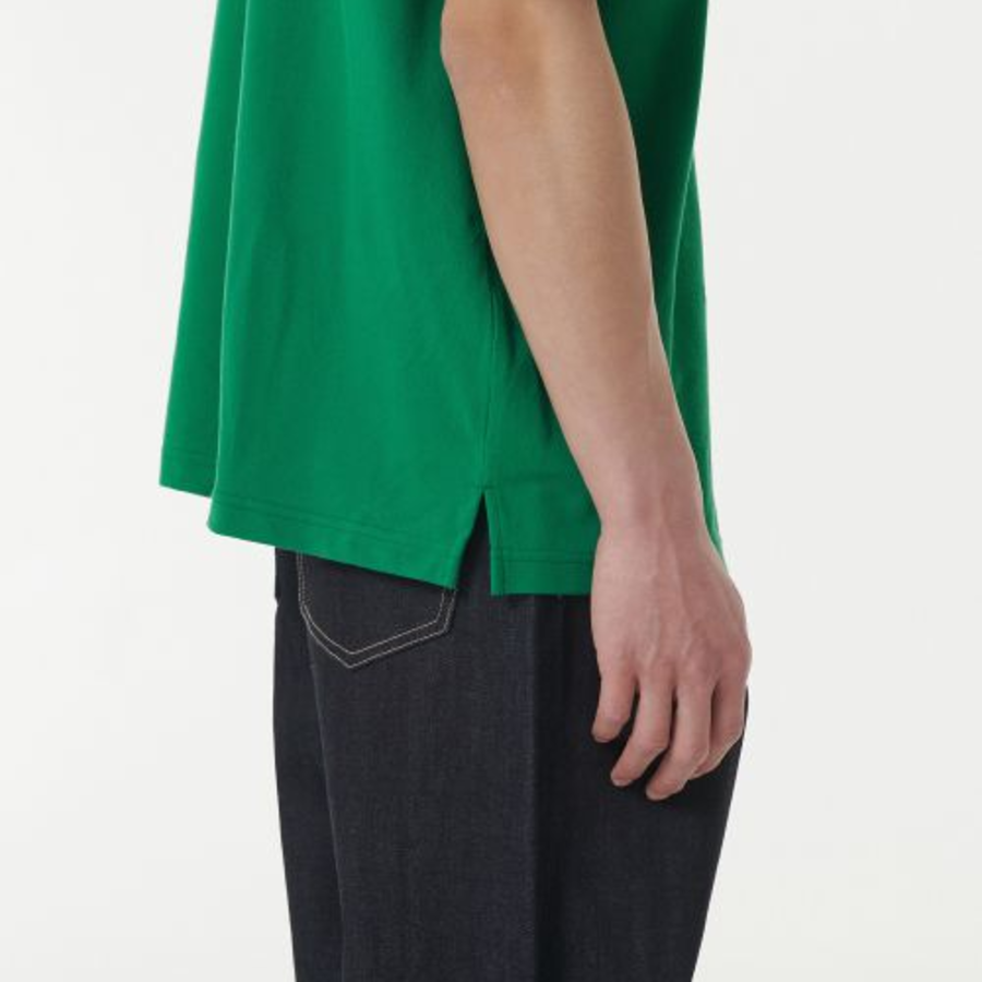 [Cooltandard] Relaxed Fit Piqué Polo Shirt [Green]