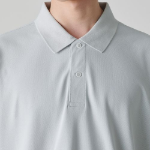 [Cooltandard] Oversized Piqué Polo Shirt [Ash Gray]