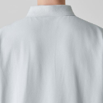 [Cooltandard] Oversized Piqué Polo Shirt [Ash Gray]