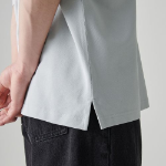 [Cooltandard] Oversized Piqué Polo Shirt [Ash Gray]