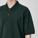 [Cooltandard] Relaxed Fit Piqué Polo Shirt [Deep Green]