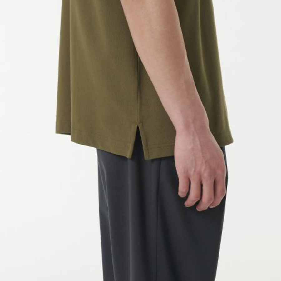 [Cooltandard] Relaxed Fit Piqué Polo Shirt [Olive]