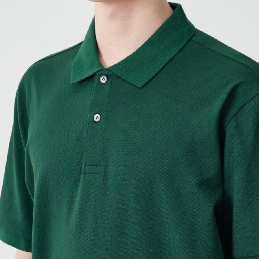 [Cooltandard] Piqué Polo Shirt [Green]