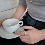 Массивное круглое кольцо из серебра 925 пробы