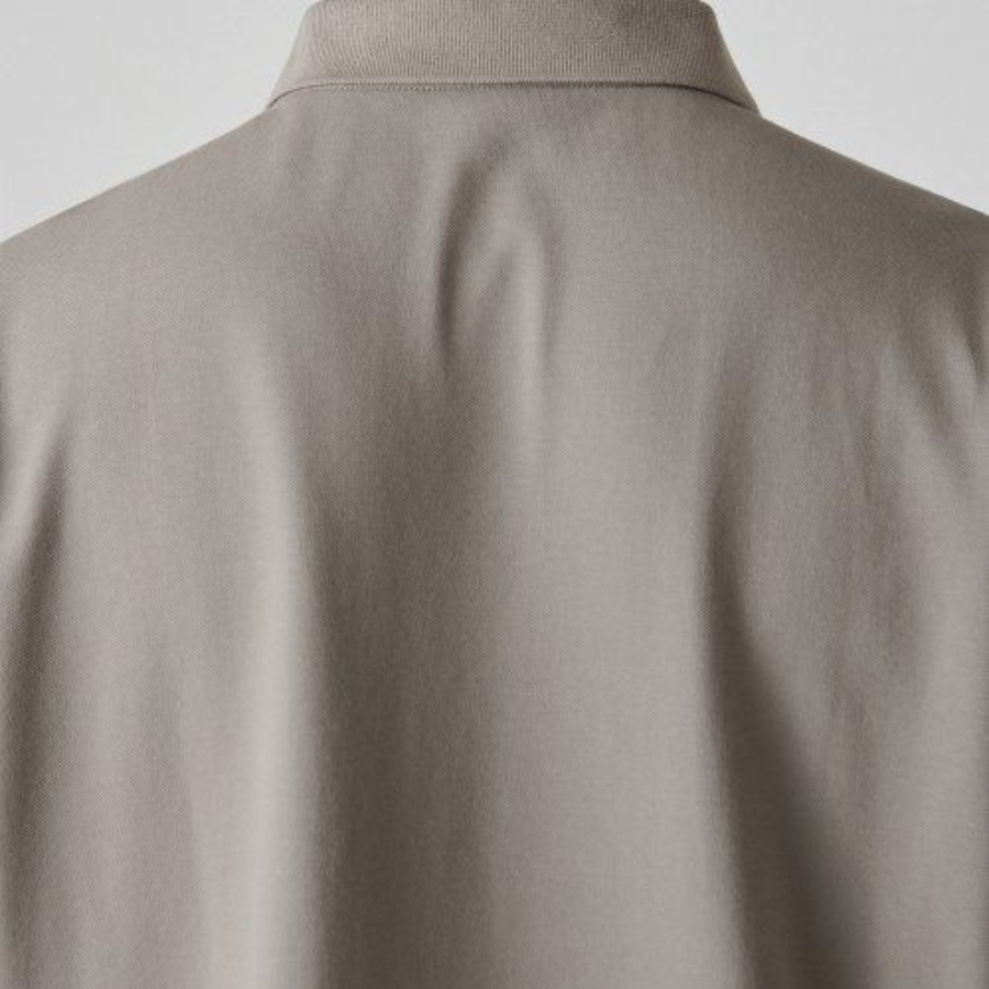 [Cooltandard] Relaxed Fit Piqué Polo Shirt [Dusty Beige]
