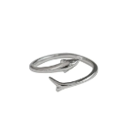 Серебряное кольцо «Делия» с дельфином 925 пробы — кольцо удачи и лёгкости