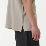 [Cooltandard] Relaxed Fit Piqué Polo Shirt [Grayish Beige]