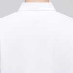 Slit Neck Piqué Polo Shirt [White]