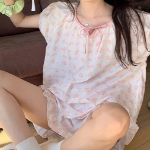 Pink Ribbon Pajama Set