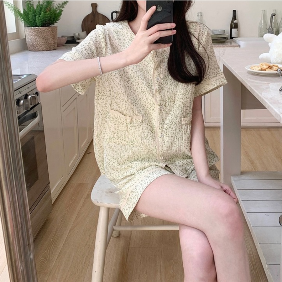 Happy Floral Pajama Set